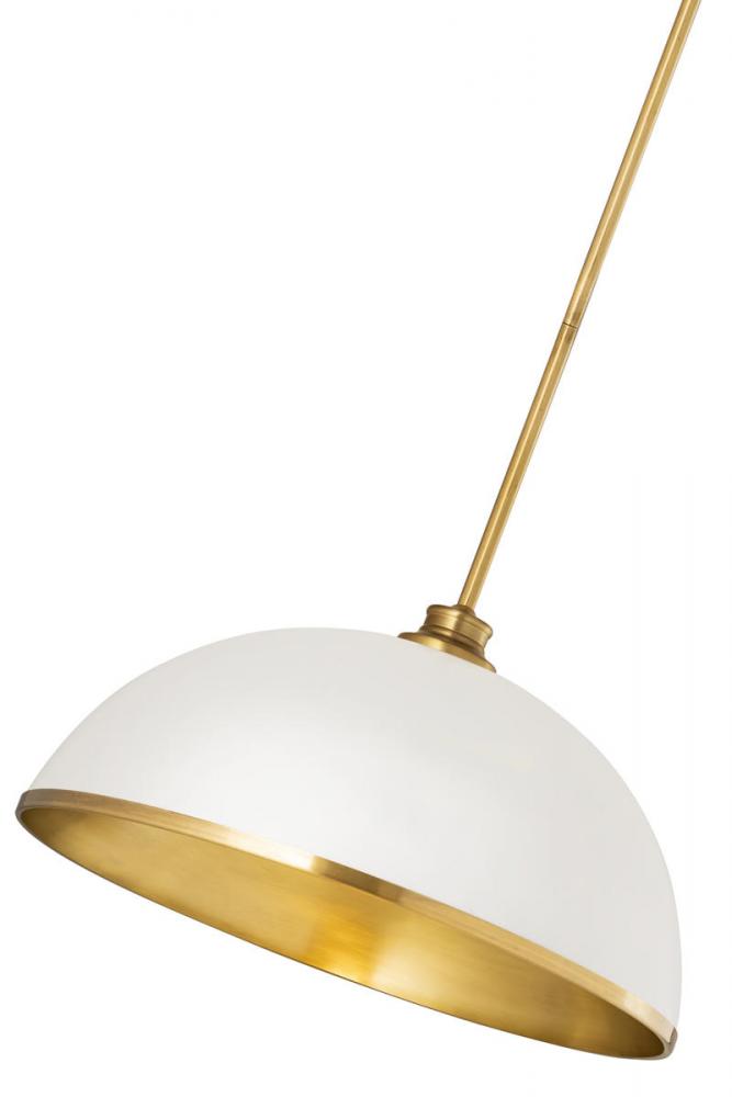 Z-Lite Lighting 1004P20-MW-RB Ceiling Light Fixture Traditional - Brass