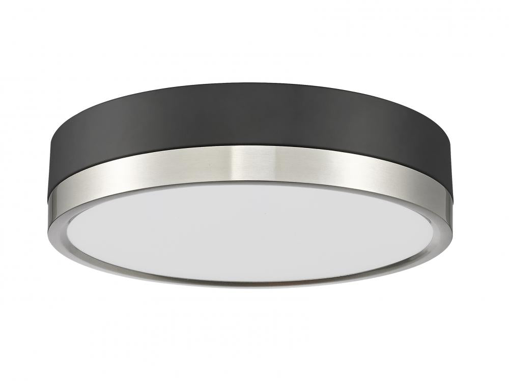 Z-Lite Lighting 1006F12-MB-BN-LED Ceiling Light Fixture Contemporary - Nickel