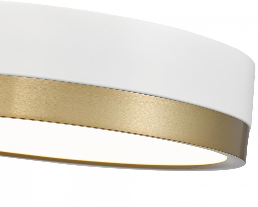 Z-Lite Lighting 1006F12-MW-MGLD-LED Ceiling Light Fixture Contemporary - Gold