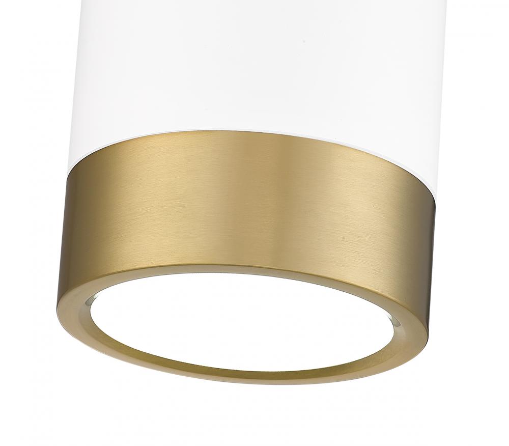 Z-Lite Lighting 1006F6-MW-MGLD-LED Ceiling Light Fixture Contemporary - Gold