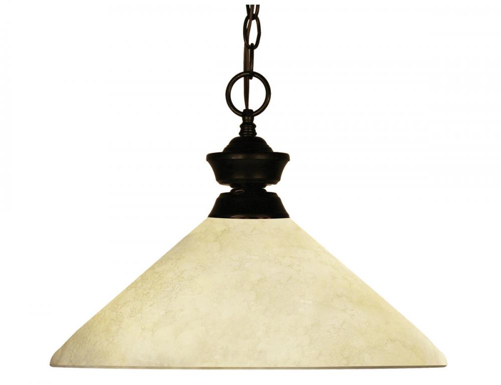 Z-Lite Lighting 100701BRZ-AGM14 Ceiling Light Fixture Craftsman Mission - Bronze