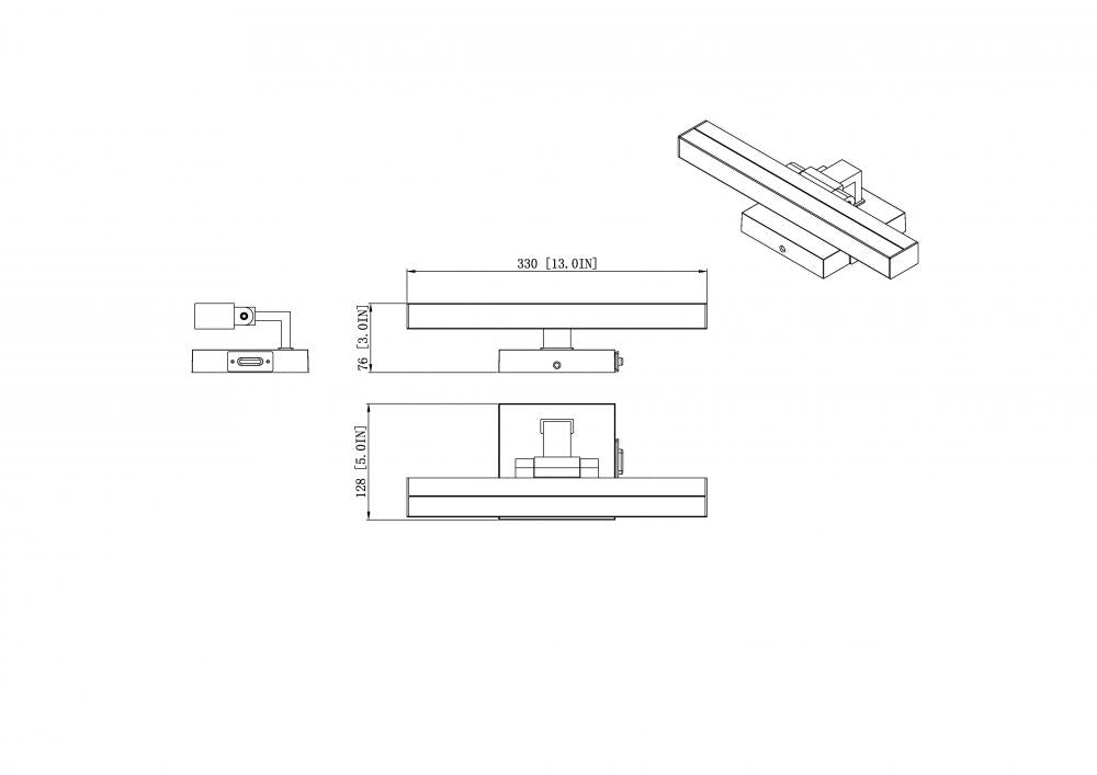 Z-Lite Lighting 1009-13W-MB-LED Bathroom Fixture Contemporary - Black