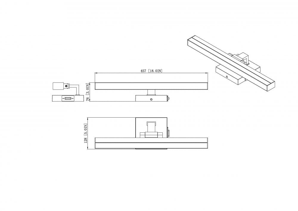 Z-Lite Lighting 1009-18W-BN-LED Bathroom Fixture Contemporary - Nickel