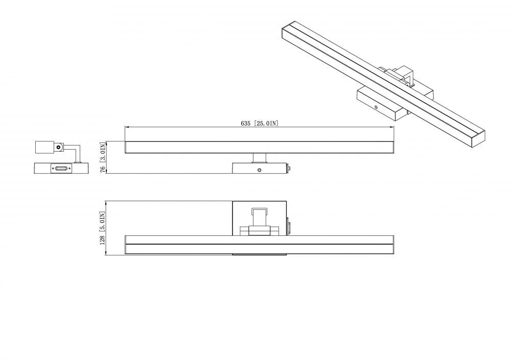 Z-Lite Lighting 1009-25W-BN-LED Bathroom Fixture Contemporary - Nickel