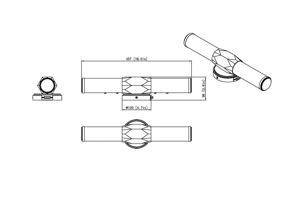 Z-Lite Lighting 1010-18W-BN-LED Bathroom Fixture Contemporary - Nickel