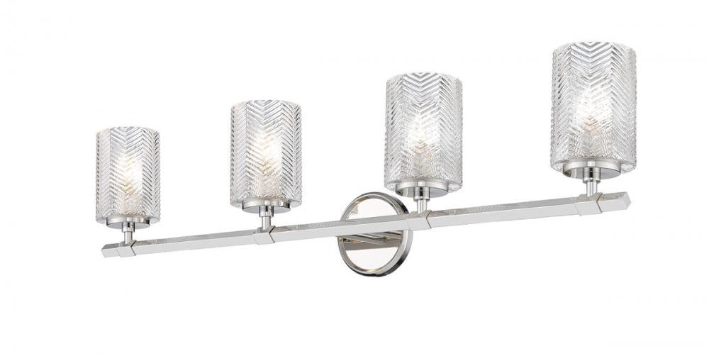 Z-Lite Lighting 1934-4V-PN Bathroom Fixture Traditional - Nickel