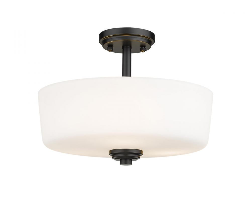 Z-Lite Lighting 220SF3-MB Ceiling Light Fixture Transitional - Black