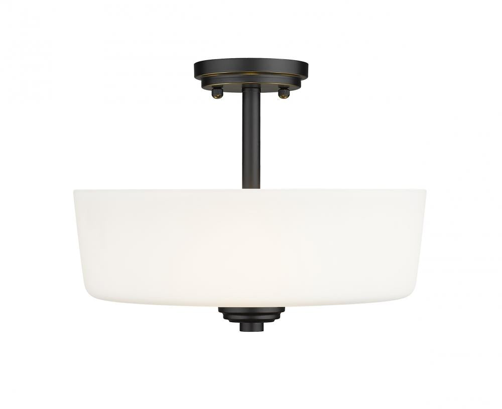 Z-Lite Lighting 220SF3-MB Ceiling Light Fixture Transitional - Black