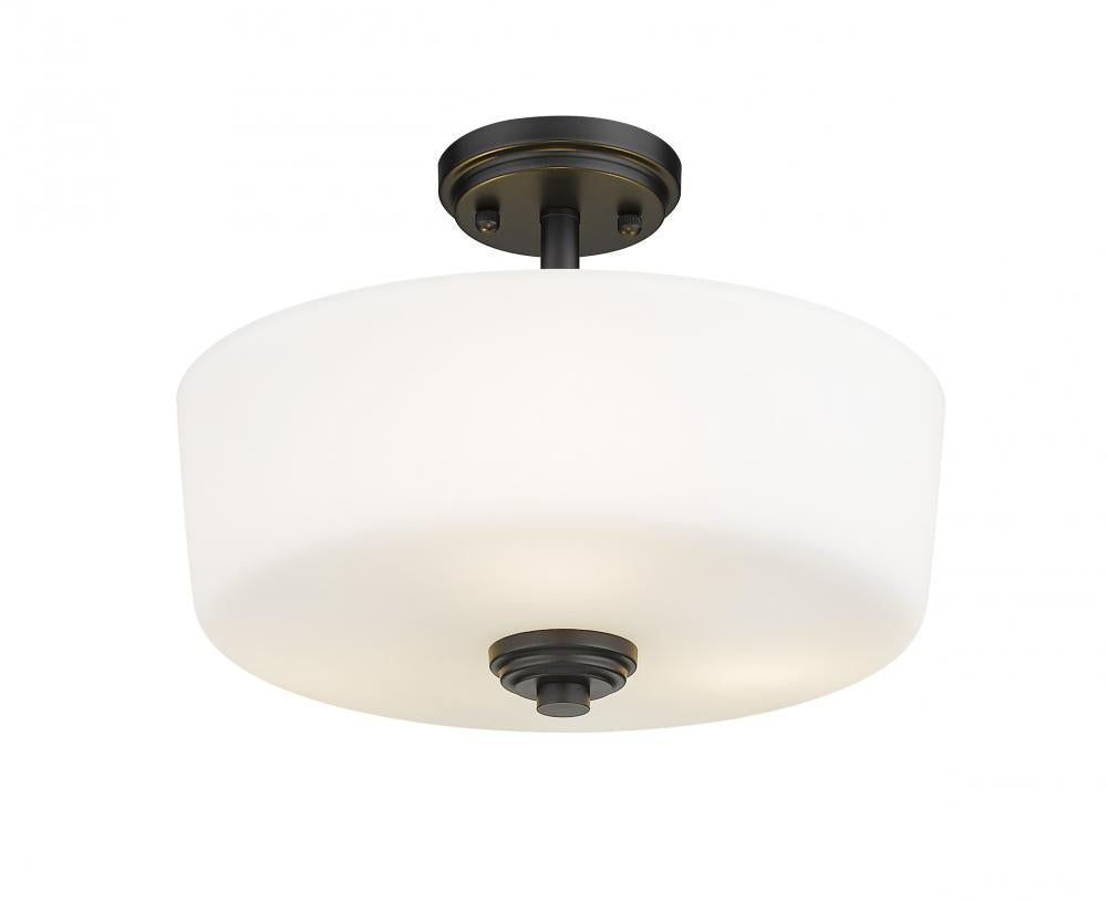 Z-Lite Lighting 220SF3-MB Ceiling Light Fixture Transitional - Black