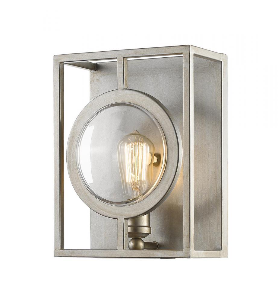 Z-Lite Lighting 448-1S-B-AS Wall Light Fixture Contemporary - Silver