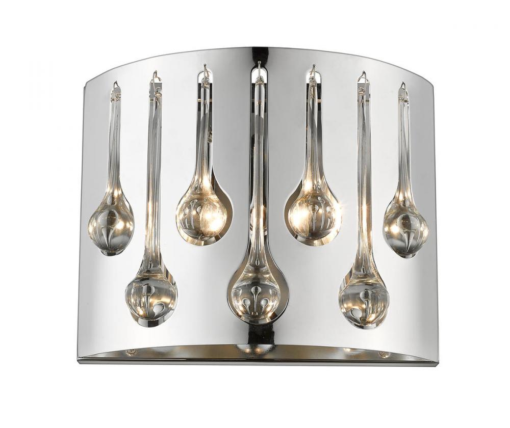 Z-Lite Lighting 453R2S-CH Wall Light Fixture Contemporary - Chrome