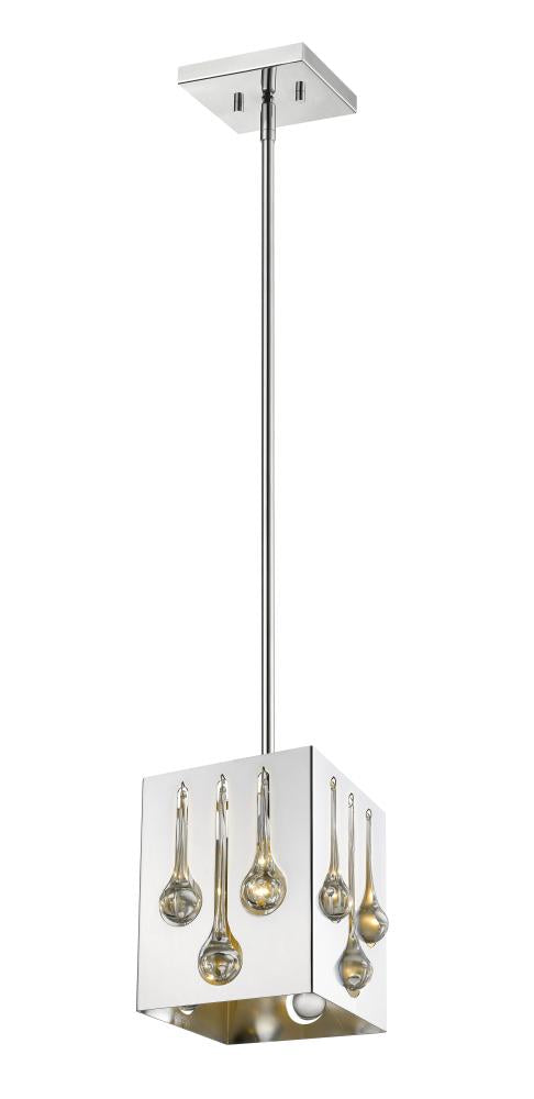 Z-Lite Lighting 453SQMP-CH Ceiling Light Fixture Contemporary - Chrome