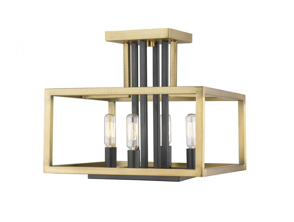 Z-Lite Lighting 456SF-OBR-BRZ Ceiling Light Fixture Contemporary - Brass