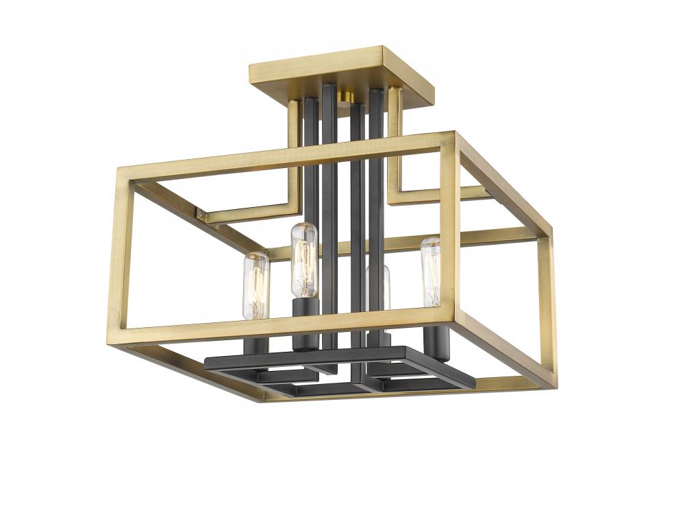 Z-Lite Lighting 456SF-OBR-BRZ Ceiling Light Fixture Contemporary - Brass