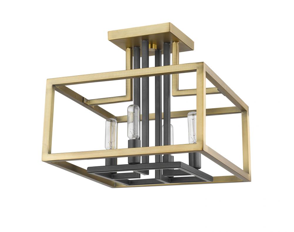 Z-Lite Lighting 456SF-OBR-BRZ Ceiling Light Fixture Contemporary - Brass