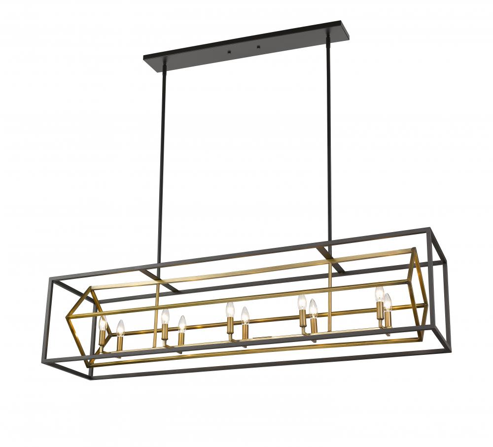 Z-Lite Lighting 457-10L-OBR-BRZ Chandelier Contemporary - Brass