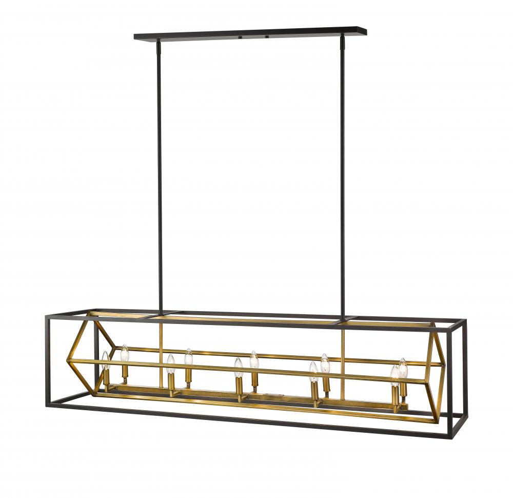 Z-Lite Lighting 457-10L-OBR-BRZ Chandelier Contemporary - Brass