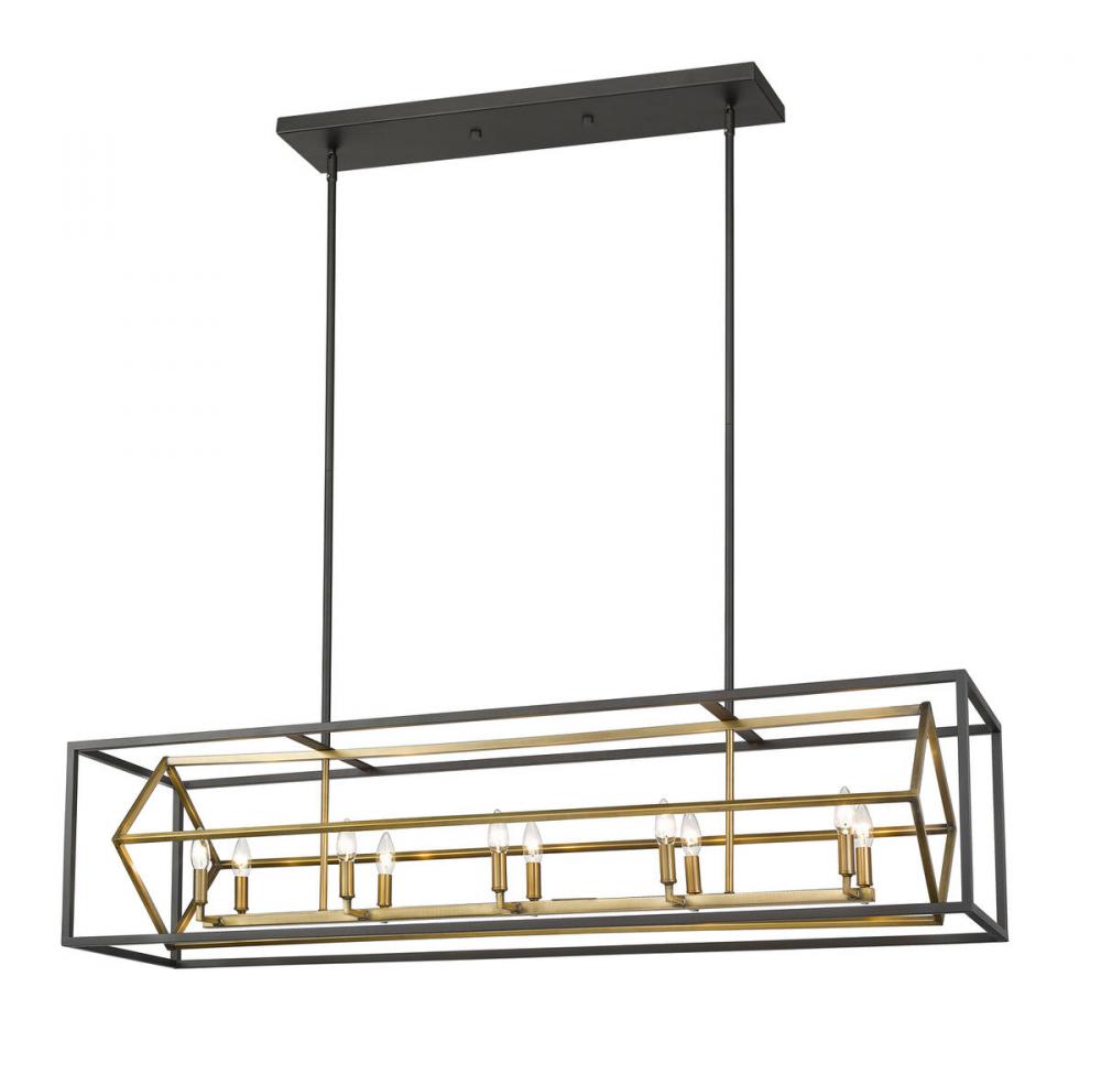 Z-Lite Lighting 457-10L-OBR-BRZ Chandelier Contemporary - Brass