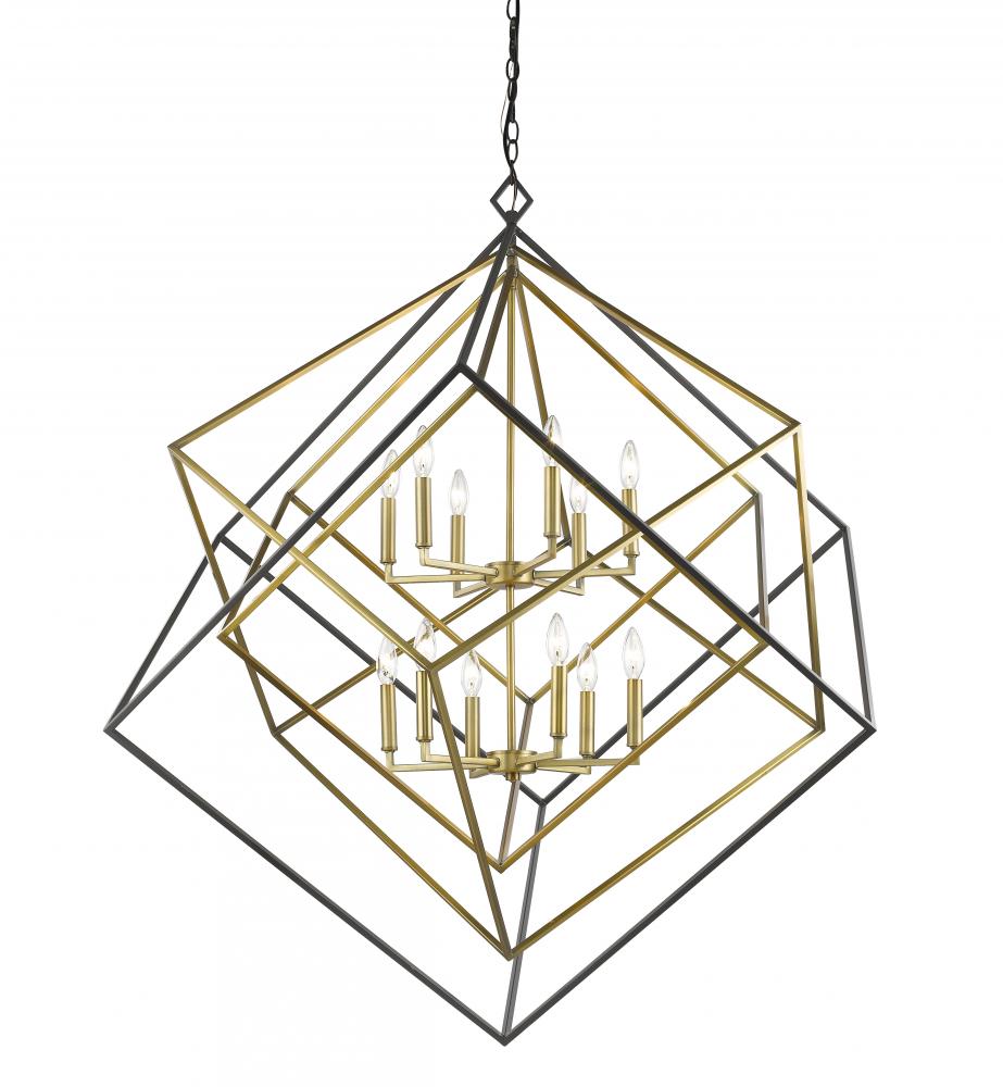 Z-Lite Lighting 457-12OBR-BRZ Chandelier Contemporary - Brass