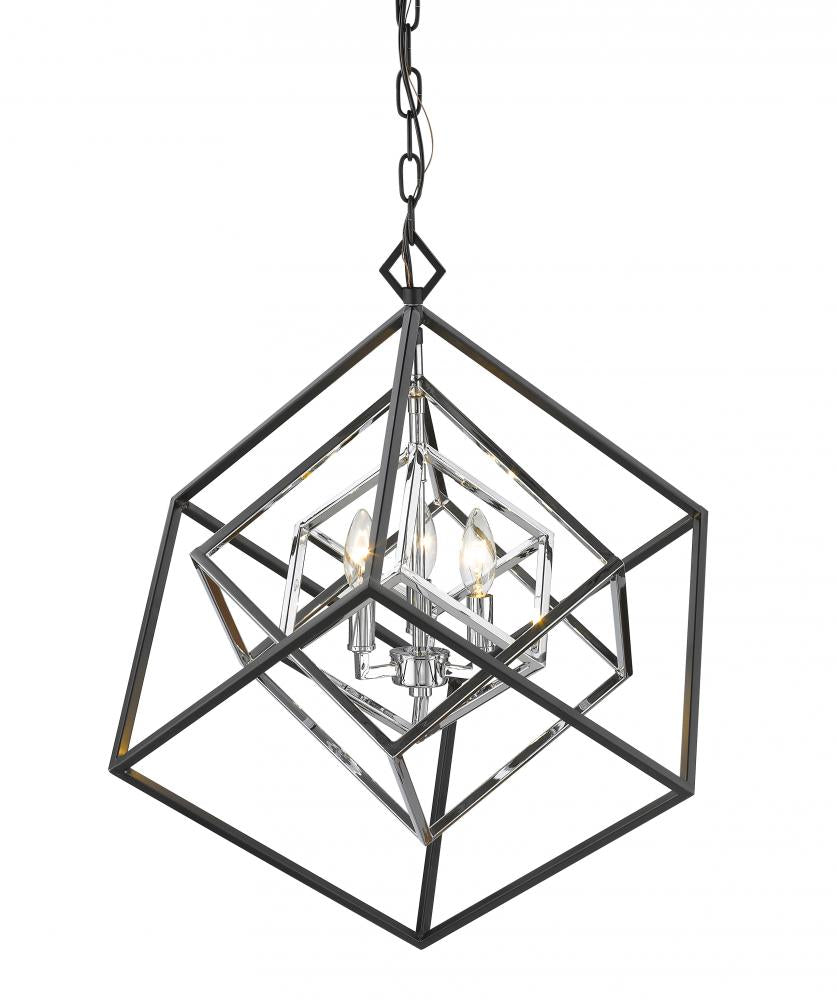 Z-Lite Lighting 457-3CH-MB Chandelier Contemporary - Chrome