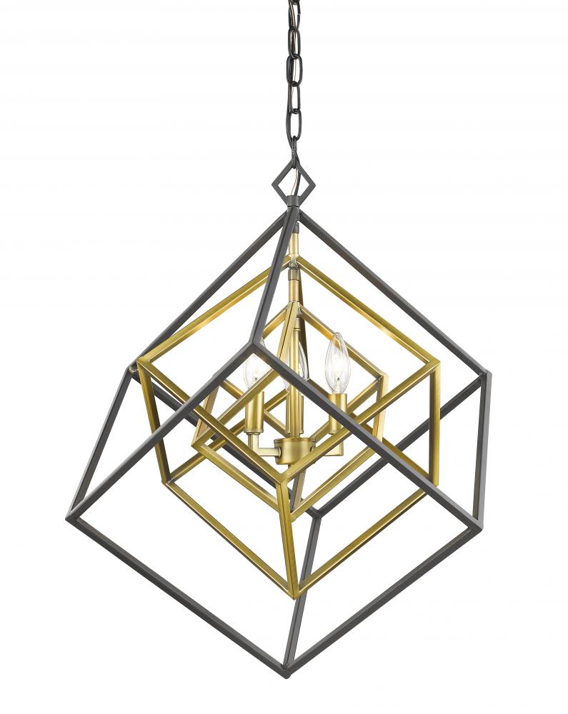 Z-Lite Lighting 457-3OBR-BRZ Chandelier Contemporary - Brass