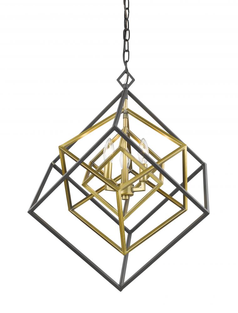 Z-Lite Lighting 457-3OBR-BRZ Chandelier Contemporary - Brass