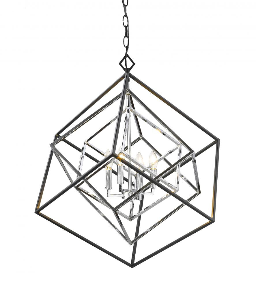 Z-Lite Lighting 457-4CH-MB Chandelier Contemporary - Chrome