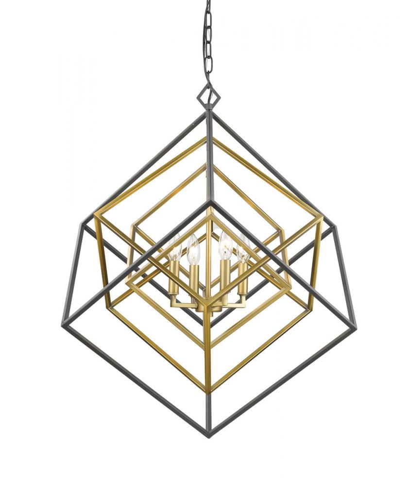 Z-Lite Lighting 457-4OBR-BRZ Chandelier Contemporary - Brass