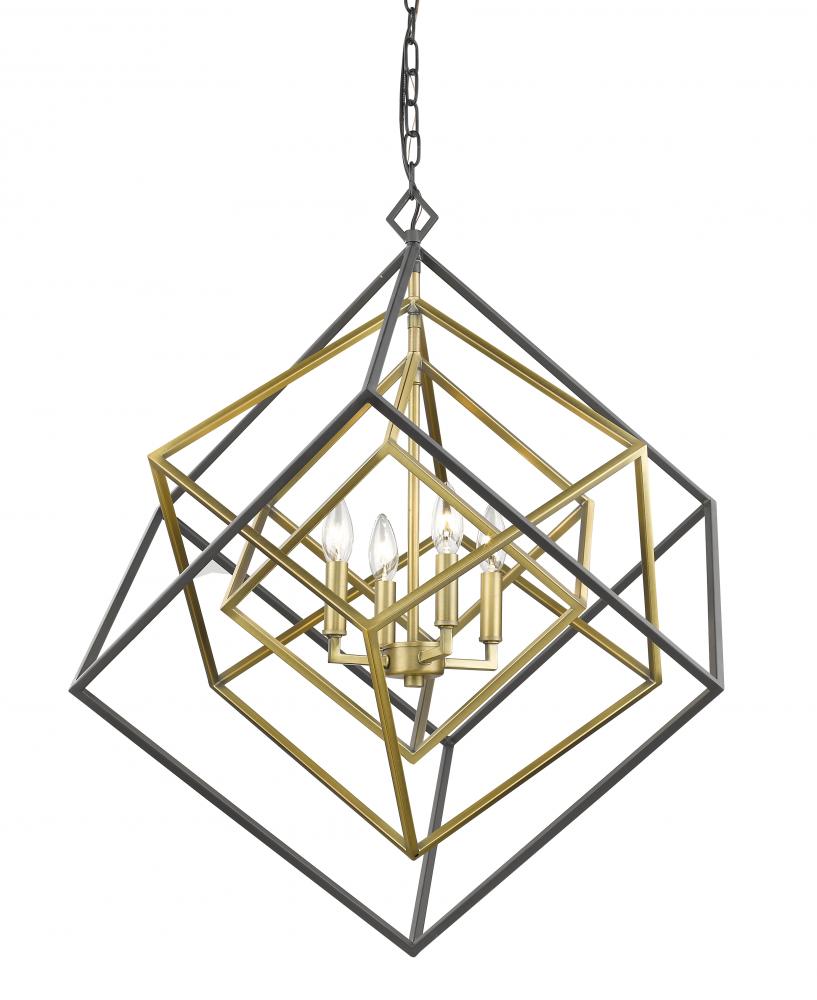 Z-Lite Lighting 457-4OBR-BRZ Chandelier Contemporary - Brass