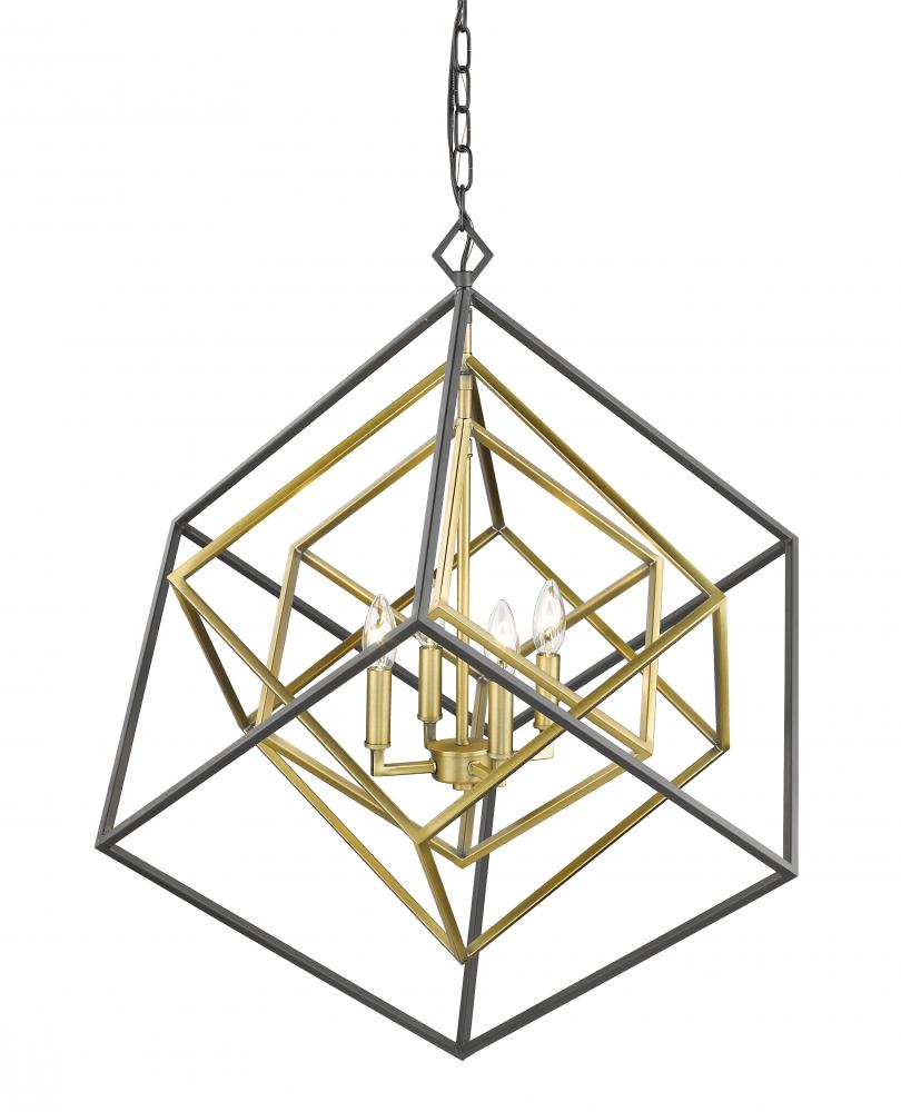 Z-Lite Lighting 457-4OBR-BRZ Chandelier Contemporary - Brass