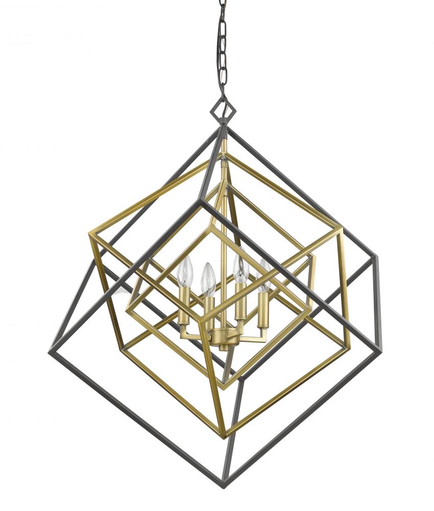 Z-Lite Lighting 457-4OBR-BRZ Chandelier Contemporary - Brass