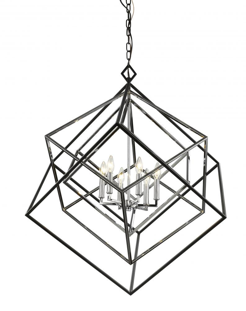 Z-Lite Lighting 457-6CH-MB Chandelier Contemporary - Chrome