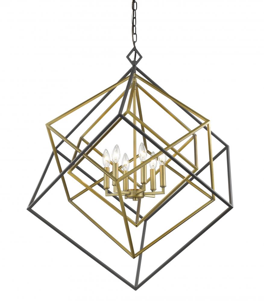 Z-Lite Lighting 457-6OBR-BRZ Chandelier Contemporary - Brass