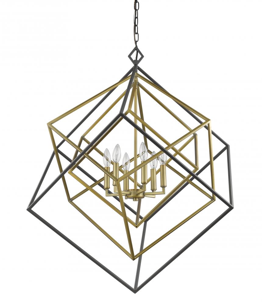 Z-Lite Lighting 457-6OBR-BRZ Chandelier Contemporary - Brass