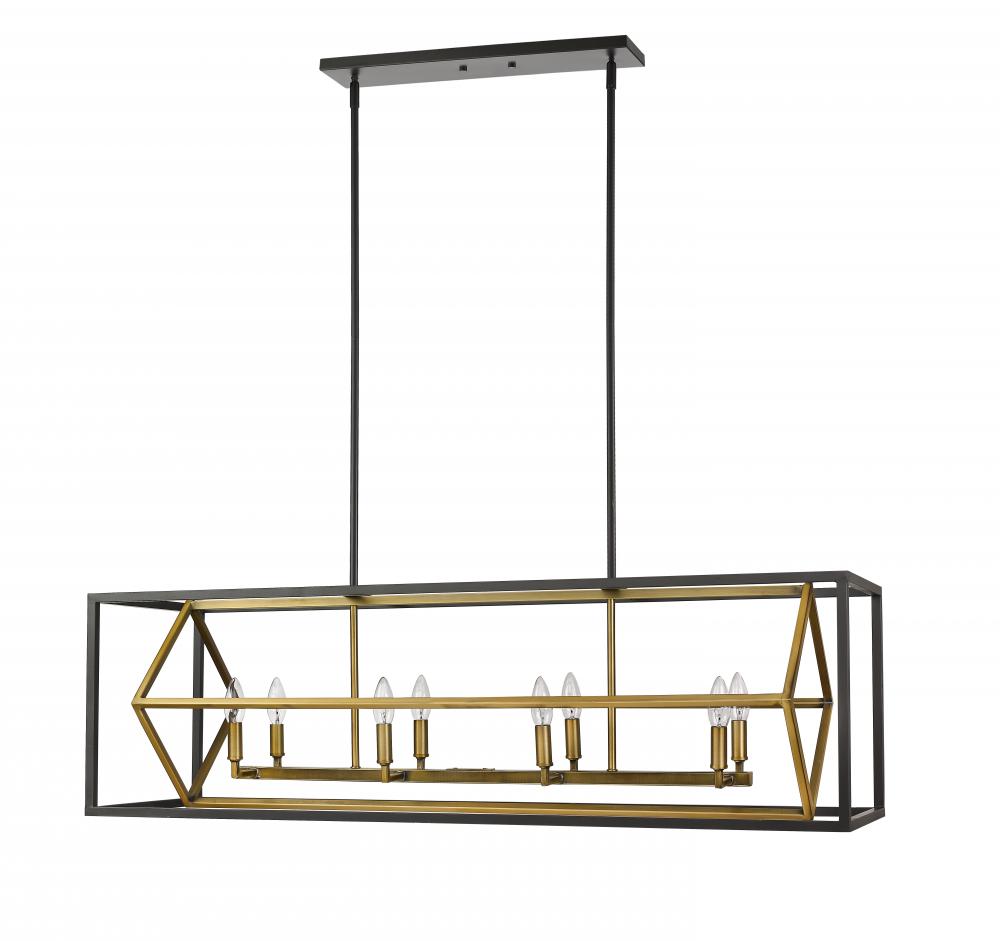 Z-Lite Lighting 457-8L-OBR-BRZ Chandelier Contemporary - Brass