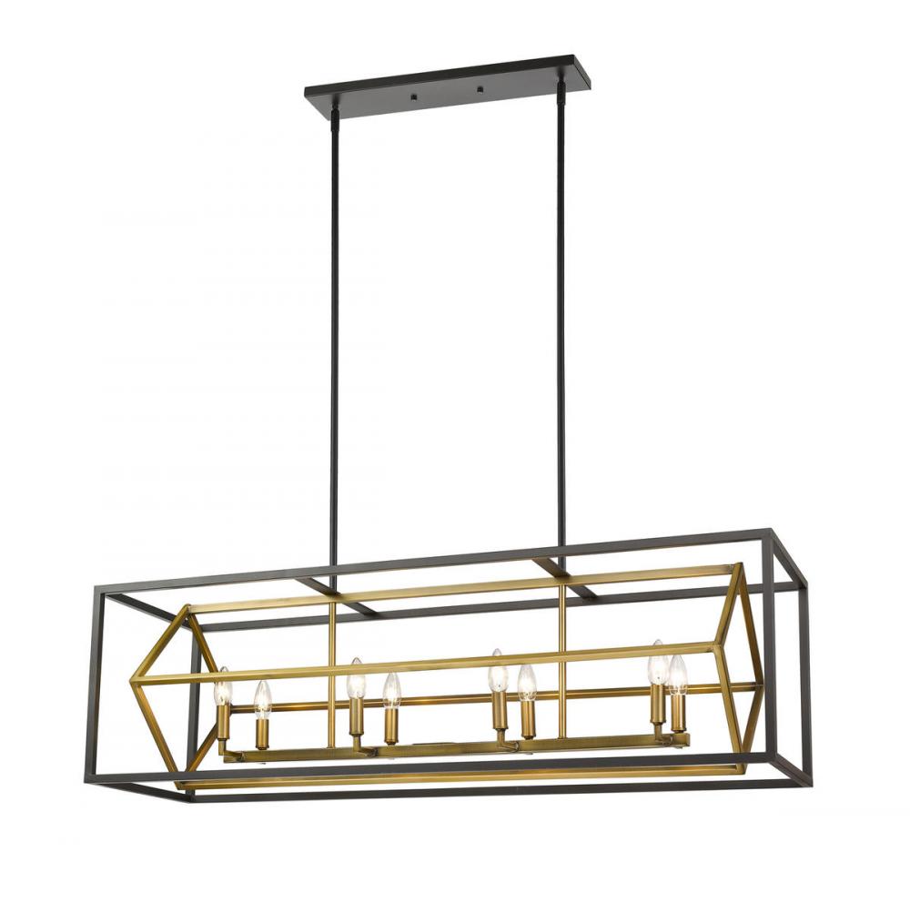 Z-Lite Lighting 457-8L-OBR-BRZ Chandelier Contemporary - Brass