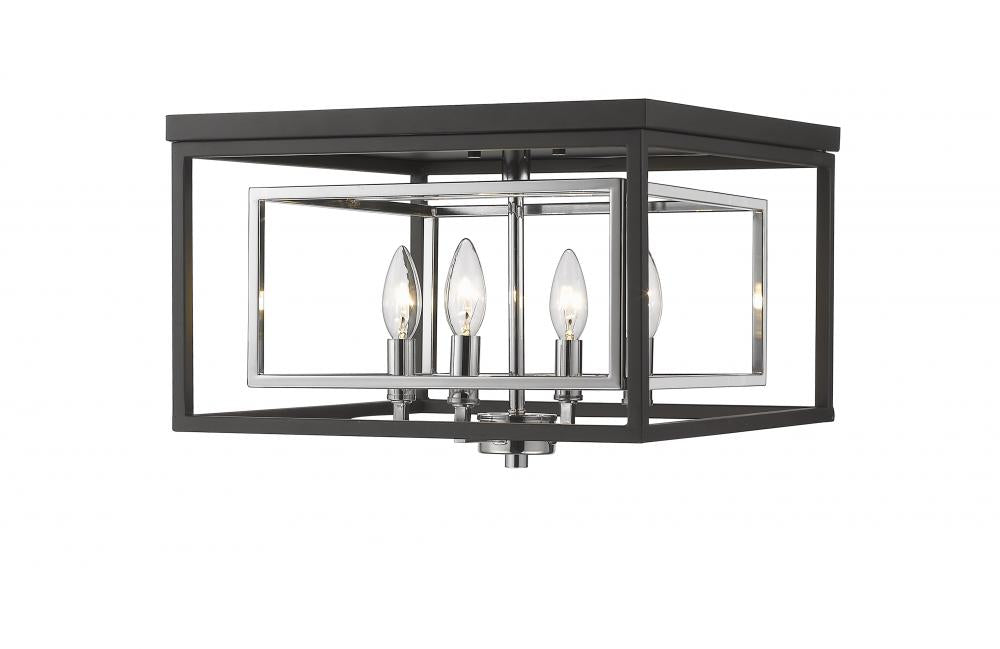 Z-Lite Lighting 457F-CH-MB Ceiling Light Fixture Contemporary - Chrome