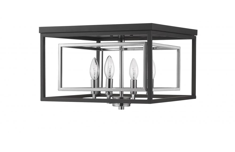 Z-Lite Lighting 457F-CH-MB Ceiling Light Fixture Contemporary - Chrome