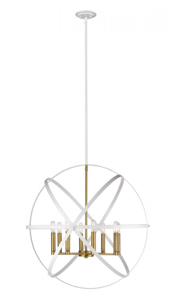 Z-Lite Lighting 463-30HWH-OBR Chandelier Contemporary - Brass