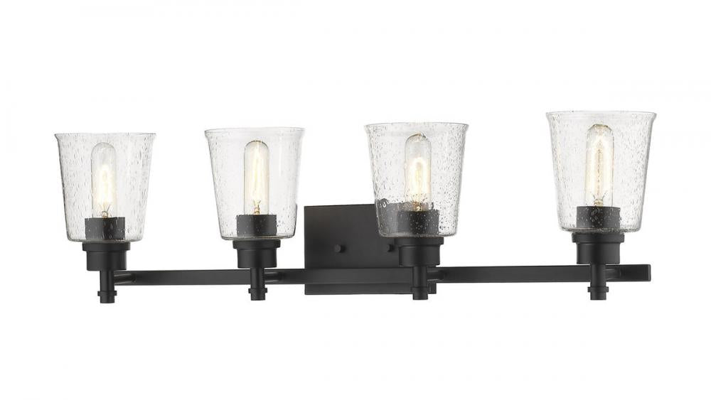 Z-Lite Lighting 464-4V-MB Bathroom Fixture Contemporary - Black