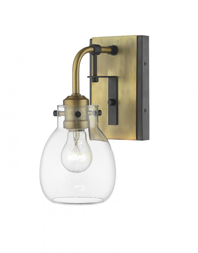 Z-Lite Lighting 466-1S-MB-OBR Wall Light Fixture Industrial - Brass