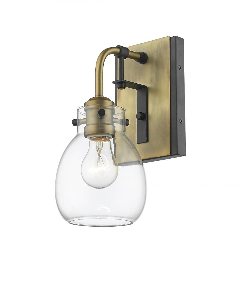 Z-Lite Lighting 466-1S-MB-OBR Wall Light Fixture Industrial - Brass