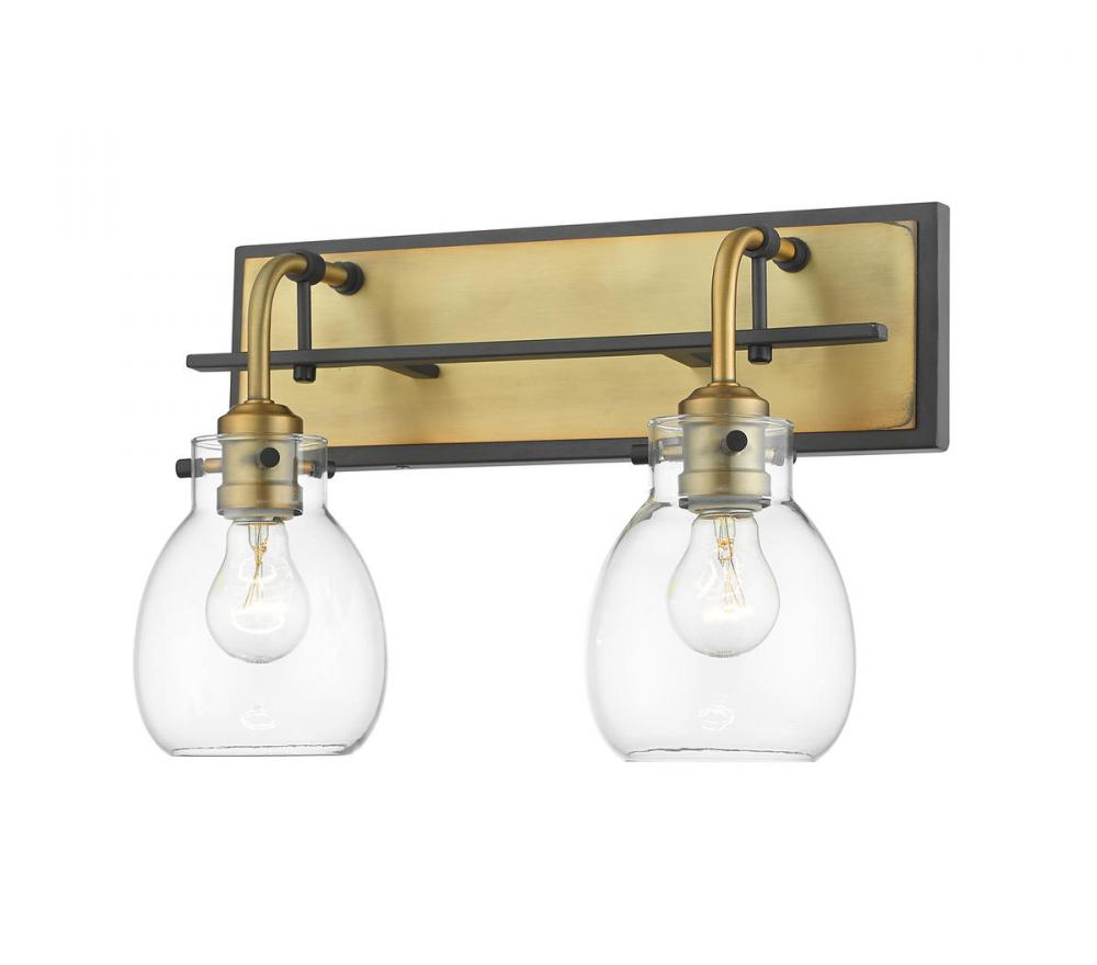 Z-Lite Lighting 466-2S-MB-OBR Wall Light Fixture Industrial - Brass