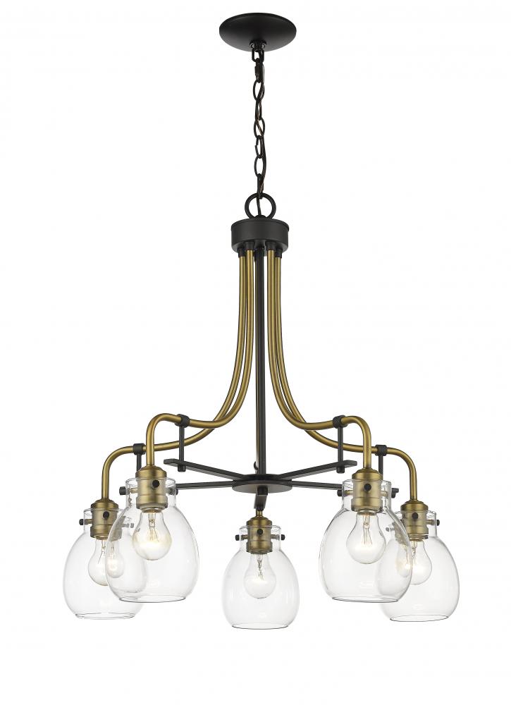 Z-Lite Lighting 466-5MB-OBR Chandelier Industrial - Brass