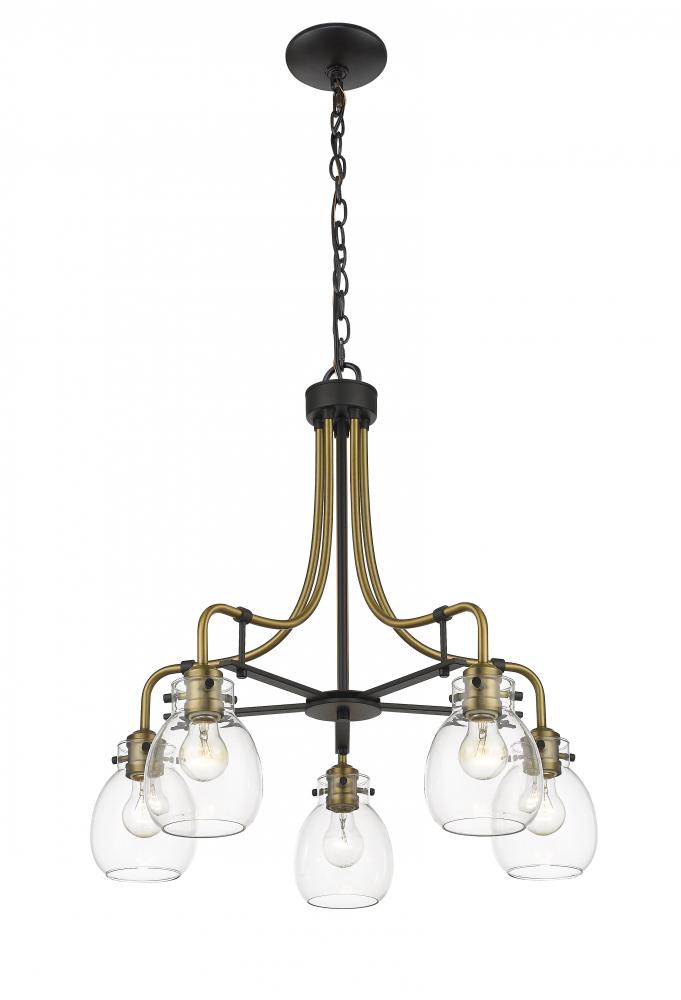 Z-Lite Lighting 466-5MB-OBR Chandelier Industrial - Brass