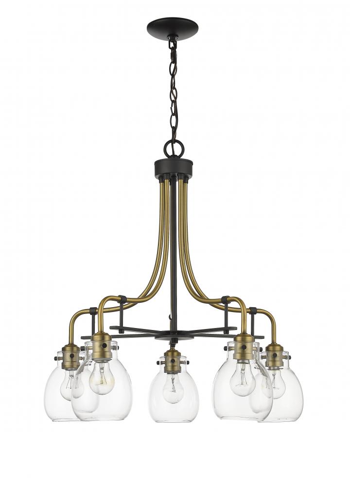 Z-Lite Lighting 466-5MB-OBR Chandelier Industrial - Brass