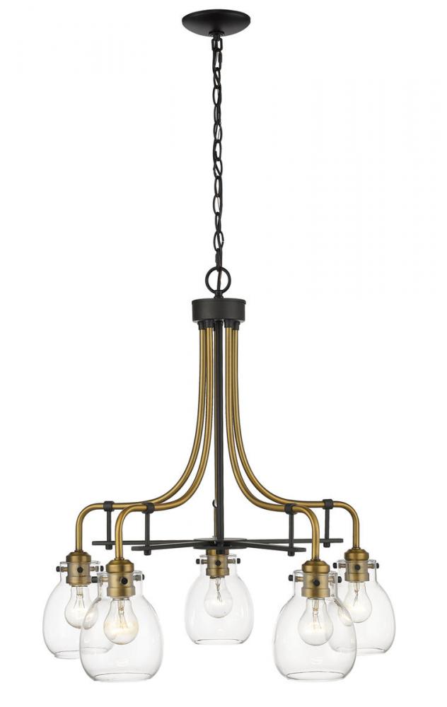 Z-Lite Lighting 466-5MB-OBR Chandelier Industrial - Brass