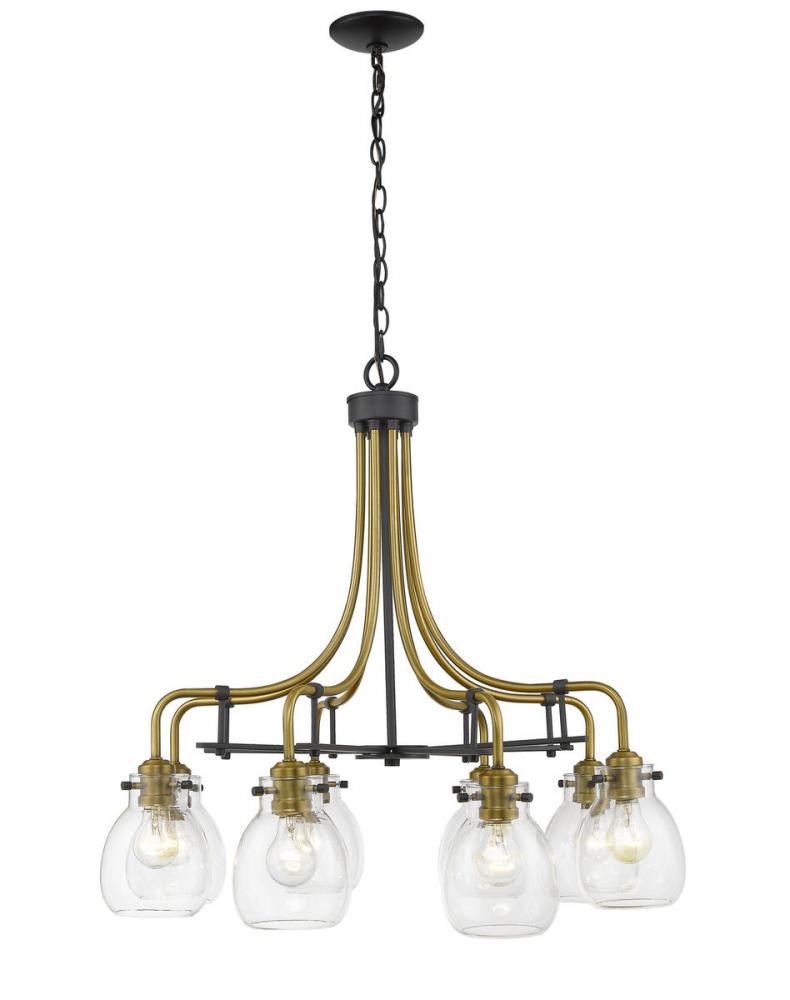 Z-Lite Lighting 466-8MB-OBR Chandelier Industrial - Brass