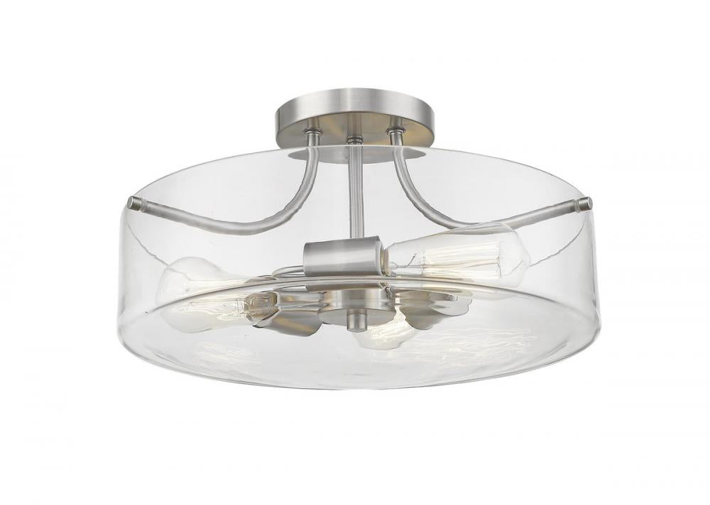 Z-Lite Lighting 471SF-BN Ceiling Light Fixture Traditional - Nickel