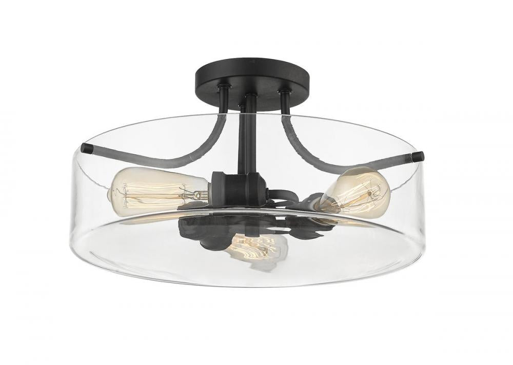 Z-Lite Lighting 471SF-MB Ceiling Light Fixture Traditional - Black